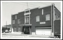 City Hall and Fire Department in Lawrenceburg, Tennessee Postcard