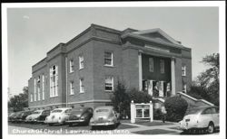 Church of Christ Building in Lawrenceburg, Tennessee Postcard