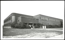 Corinth High School Building Exterior Postcard