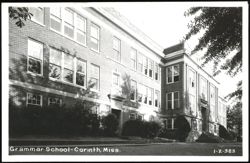 Grammar School in Corinth, Mississippi Postcard