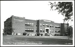Deshler High School Building in Tuscumbia, Alabama Postcard