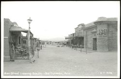 Main Street Looking South at Old Tucson Postcard