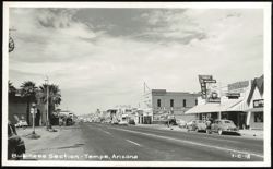 Business Section Street View in Tempe, Arizona Postcard