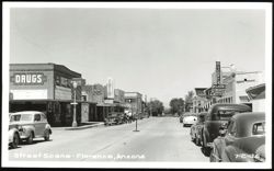 Street Scene in Florence, Arizona Postcard