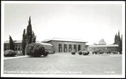 Florence Union High School Building Exterior Postcard