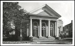 First Baptist Church in Florence, Alabama Postcard