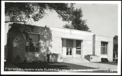Florence Lauderdale Public Library Building Alabama Postcard