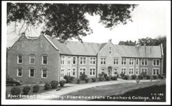 Apartment Dormitory, Florence State Teachers College Alabama Postcard
