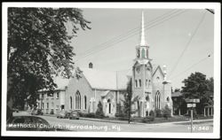 Methodist Church in Harrodsburg, Kentucky Postcard