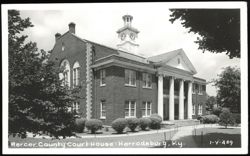 Mercer County Court House in Harrodsburg, Kentucky Postcard