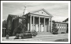 Christian Church in Harrodsburg, Kentucky Postcard
