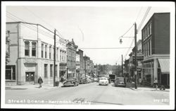 Street Scene in Harrodsburg, Kentucky Postcard