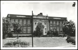Harrodsburg High School Building Postcard