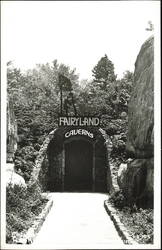 Entrance to Fairyland Caverns on Lookout Mountain Postcard