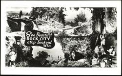 Rock City Lookout Mountain Scenic Views and Gnomes Postcard