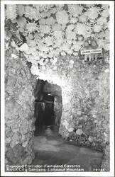 Diamond Corridor in Fairyland Caverns, Rock City Gardens Postcard