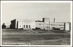 High School Building in Ruston, Louisiana Postcard