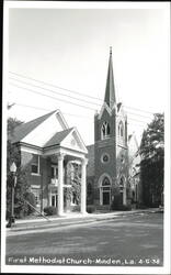 First Methodist Church in Minden, Louisiana Postcard