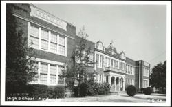 High School Building in Minden, Louisiana Postcard