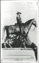 General U. S. Grant Statue, Vicksburg National Military Park Postcard