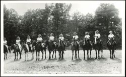 Camp De Soto Horseback Riding on Lookout Mountain Postcard