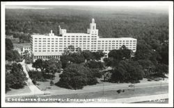 Edgewater Gulf Hotel Aerial View Postcard
