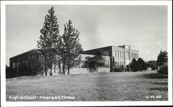 High School Building in Pearsall, Texas Postcard