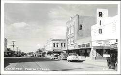 Oak Street View, Rio Theatre Postcard