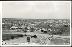 Bird's Eye View of Eastland, Texas Postcard