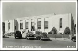 United States Post Office Building in Big Spring, Texas Postcard