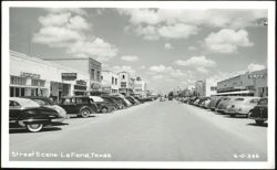 Street Scene in La Feria, Texas Postcard