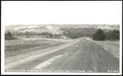 Scenic View of Highway 27, Lumpkin, GA to Eufaula, AL Postcard