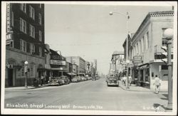Elizabeth Street Looking West in Brownsville, Texas Postcard