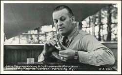 Jack Raymon Milking a Cottonmouth Moccasin Postcard