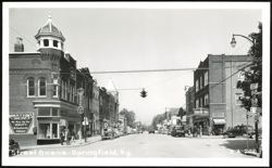 Street Scene in Springfield, Kentucky Postcard
