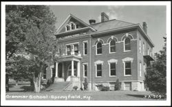 Grammar School Building in Springfield, Kentucky Postcard