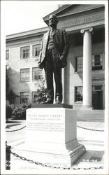 Henry Hardin Cherry Statue at Western Kentucky State College Postcard