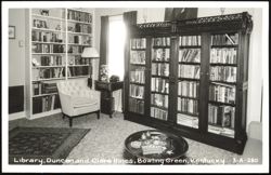 Library of Duncan and Clara Hines in Bowling Green Postcard