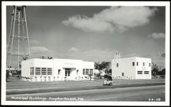Municipal Buildings, City Hall and Fire Department Postcard