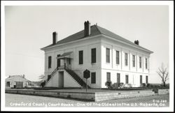 Crawford County Court House in Roberta, Georgia Postcard
