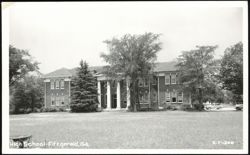 High School Building in Fitzgerald, Georgia Postcard