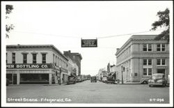 Street Scene in Fitzgerald, Georgia Postcard