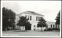 City Hall Building in Fitzgerald, Georgia Postcard