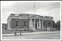 U.S. Post Office Building in Fitzgerald, Georgia Postcard