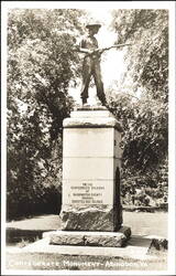 Confederate Soldiers Monument in Abingdon, Virginia Postcard