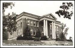 William King High School Building in Abingdon, Virginia Postcard