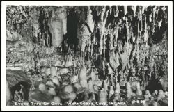 Onyx Formations in Wyandotte Cave Postcard