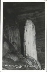 Lot's Wife Stalagmite Formation in Wyandotte Cave Postcard