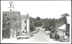 Street Scene with U.S. Post Office in Dandridge Postcard