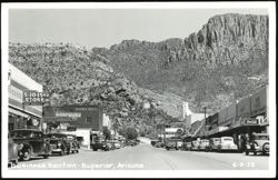 Business Section of Superior, Arizona Postcard